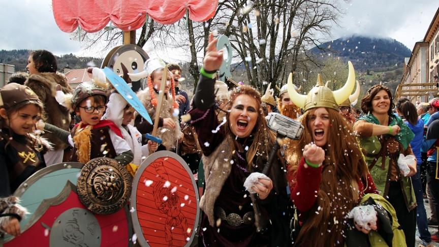 Défilé du Carnaval dans les rues de Sallanches