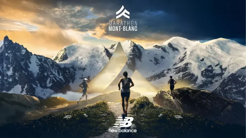 Coureurs du Marathon du Mont-Blanc sur les sentiers autour de Chamonix