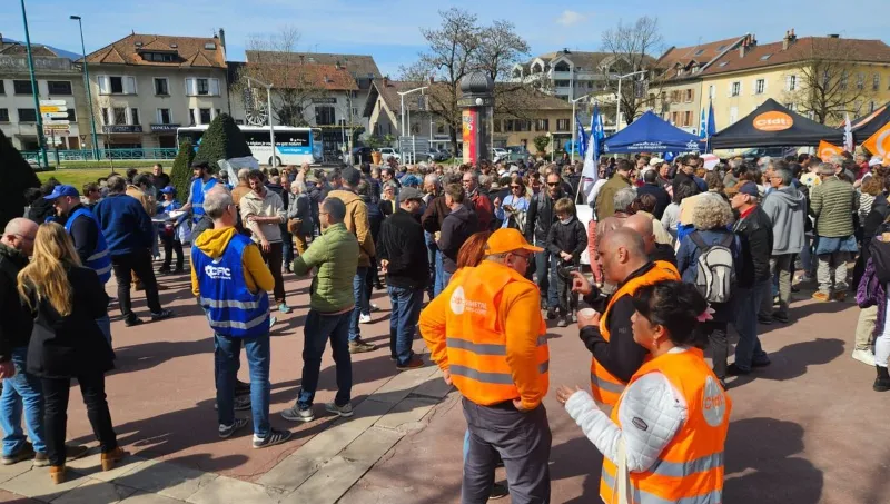 Bâtiment de l'entreprise Somfy à Cluses dans la vallée de l'Arve