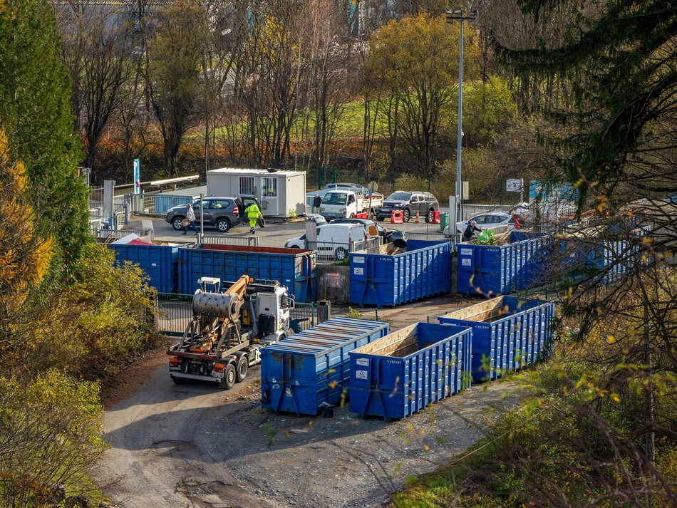 Travaux à la déchèterie de la Communauté de Communes Pays du Mont-Blanc