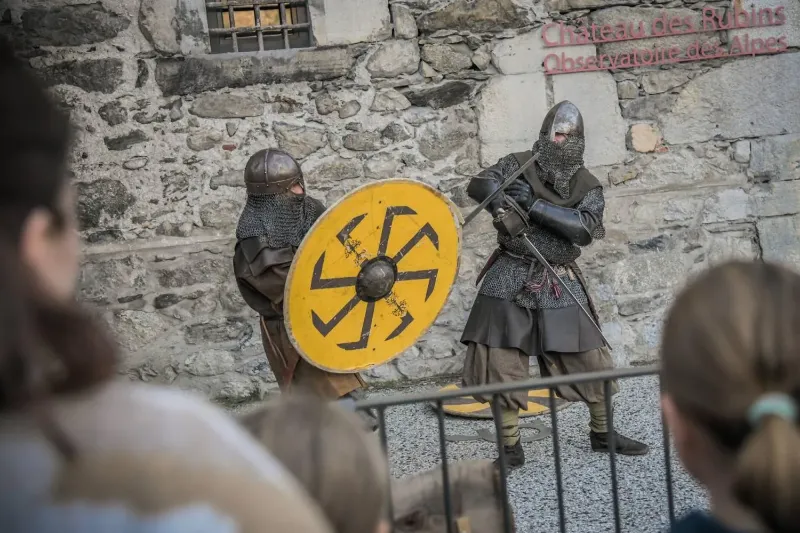 Reconstitution viking avec campement et démonstrations au Château des Rubins